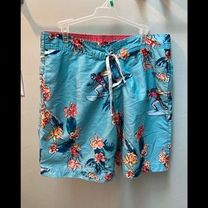 Batman and Robin swim trunks